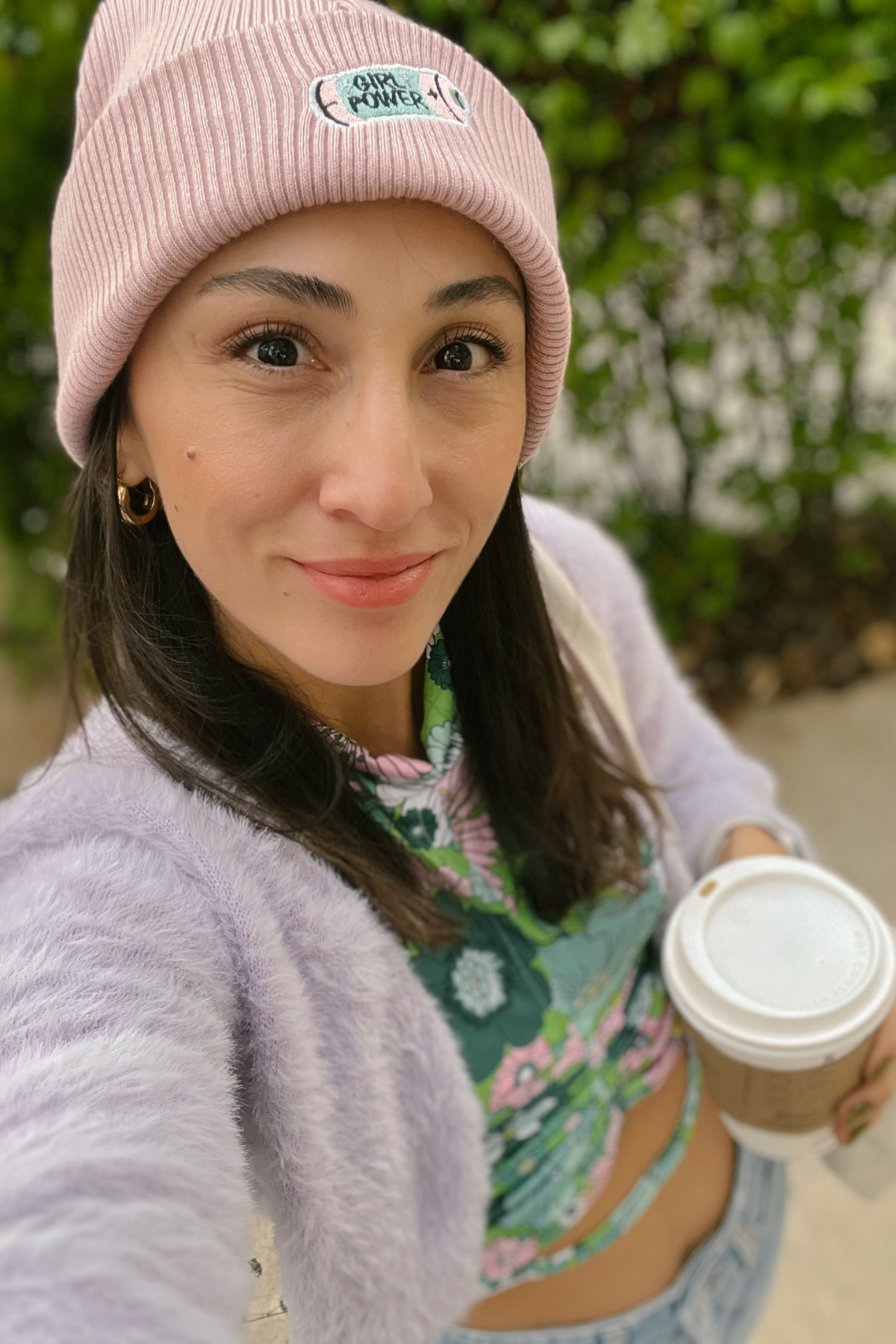 Girl Power Pembe Kışlık Nakışlı Yumuşak Triko Bere