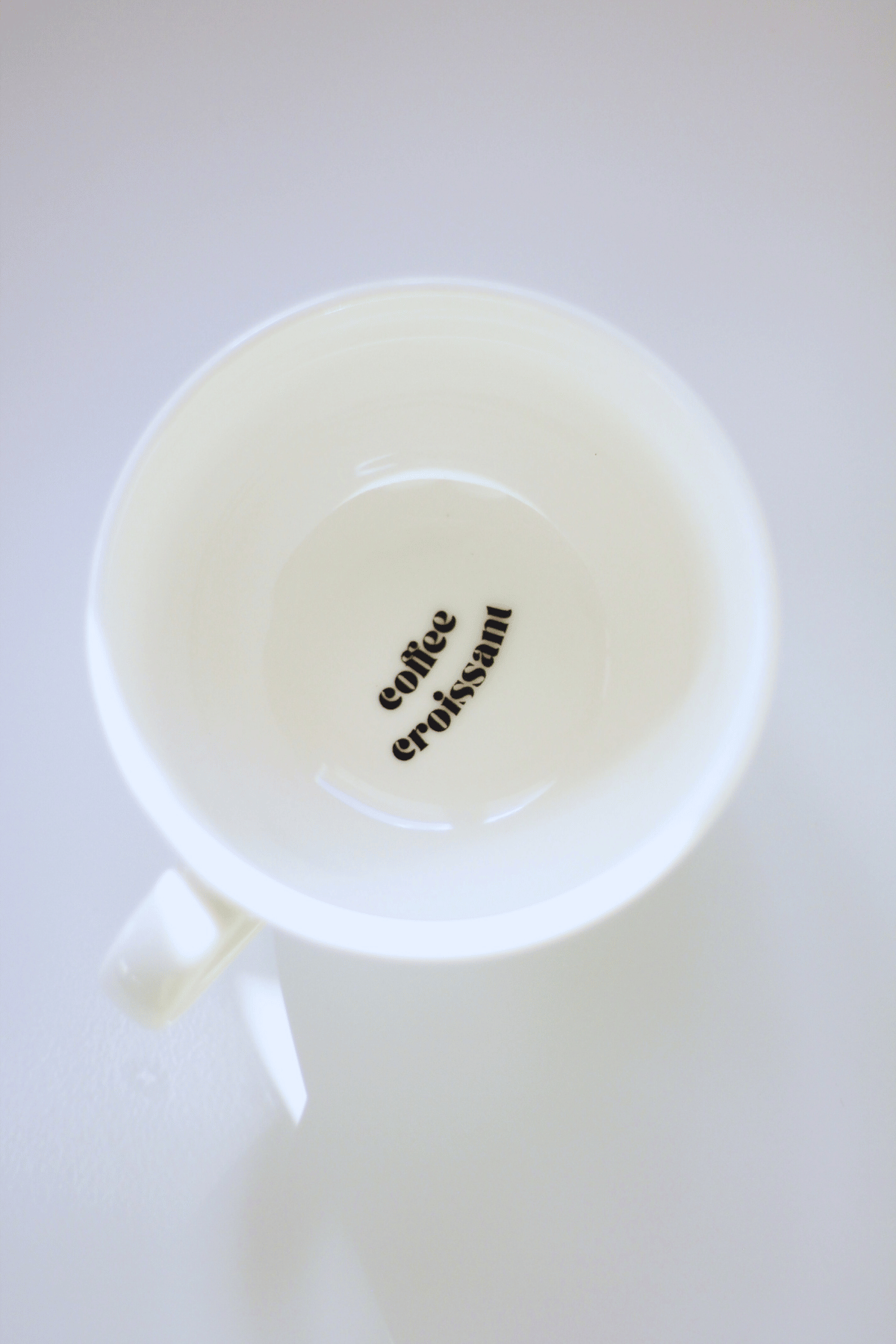 Coffee & Croissant Porselen Kupa - 420 cc