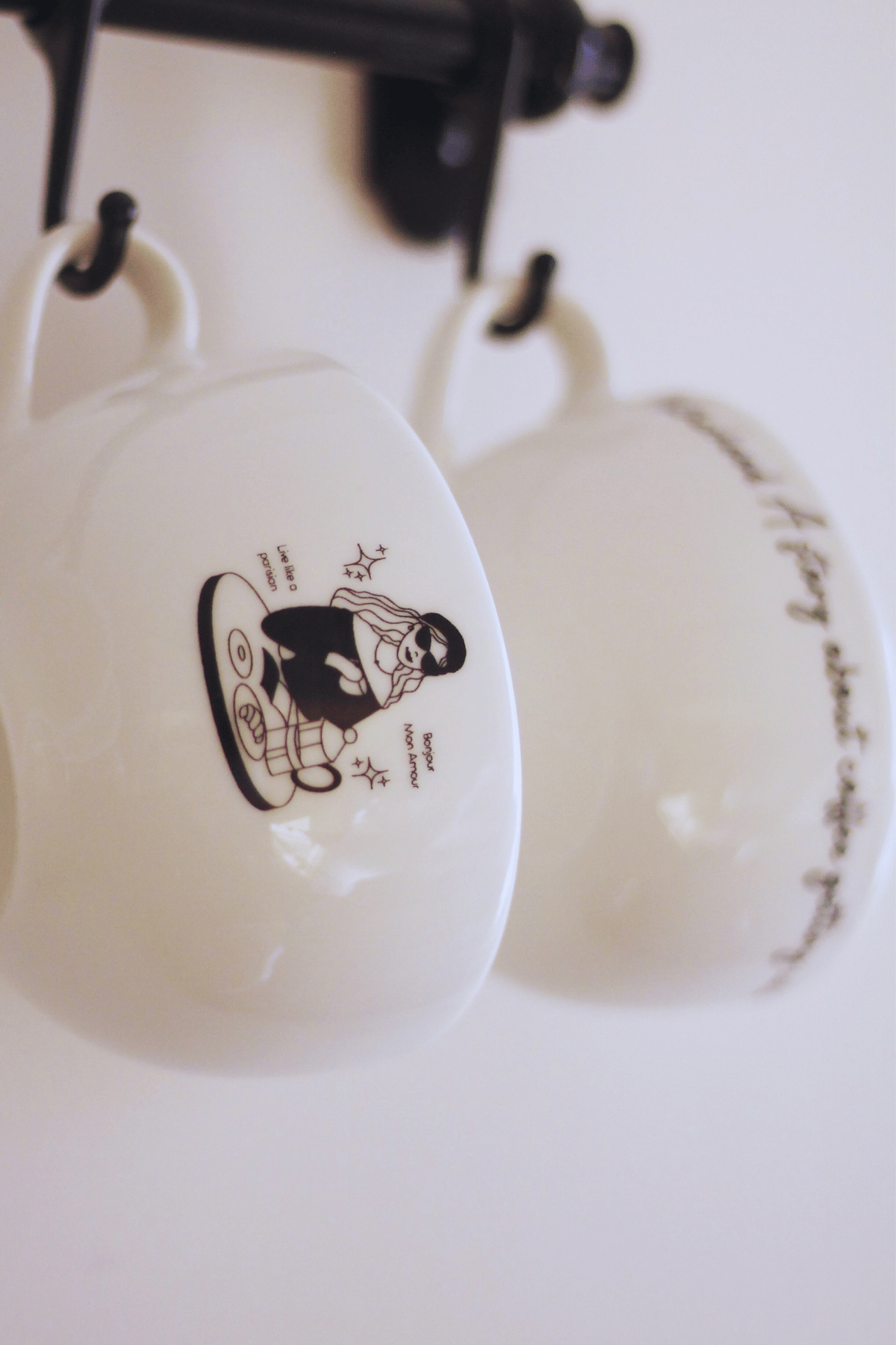 Coffee & Croissant Porselen Kupa - 420 cc