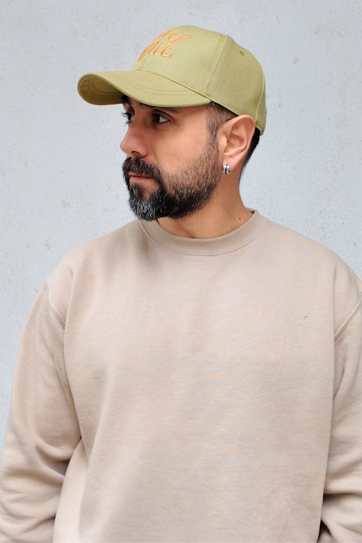 Out Of Office Haki Yeşil Kanvas Kep Şapka