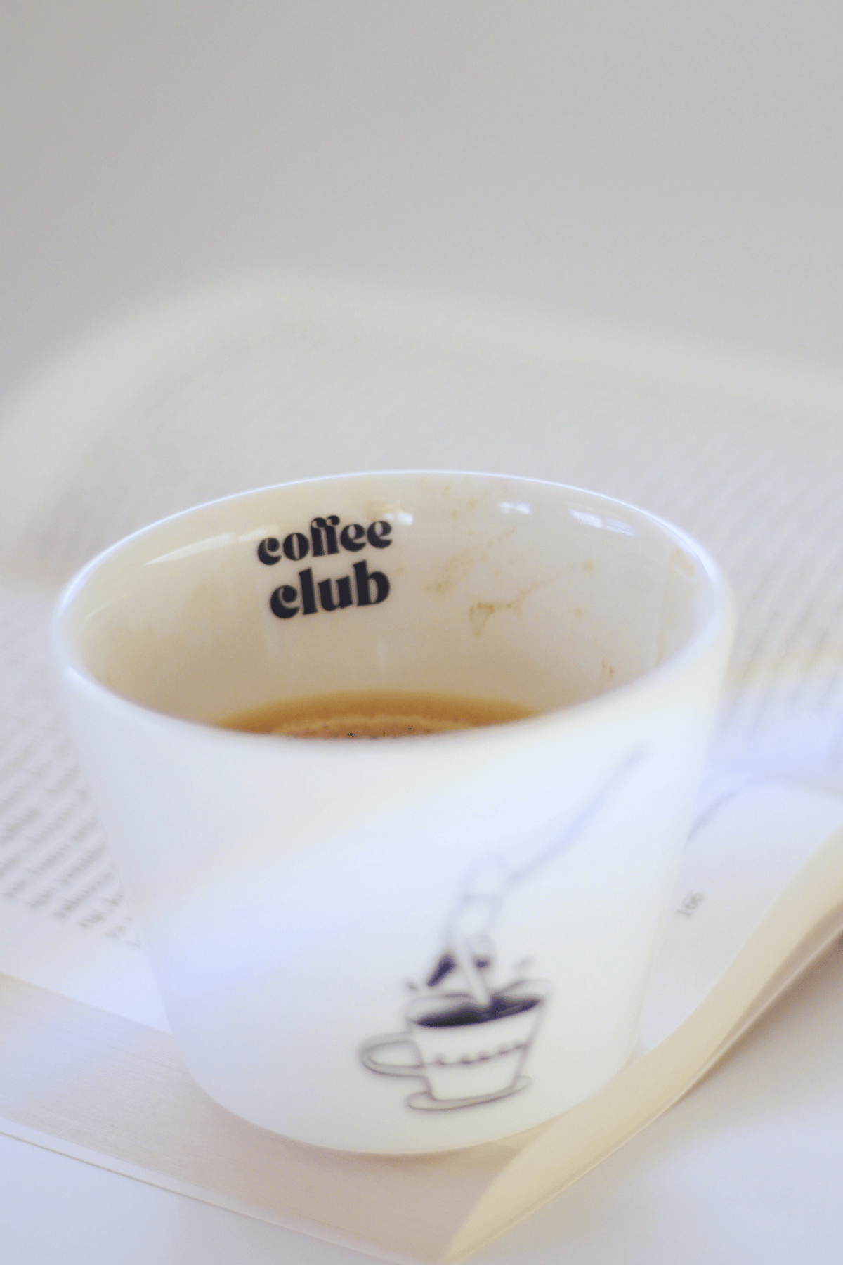 Coffee Club 2'li Kulpsuz Fincan Seti - 180 cc