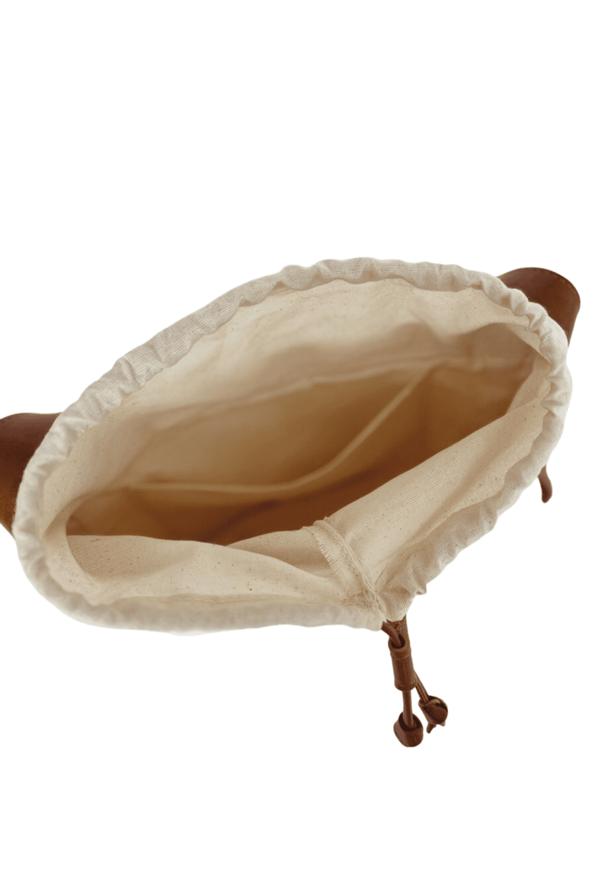 Deri Detaylı Kanvas Omuz Çantası