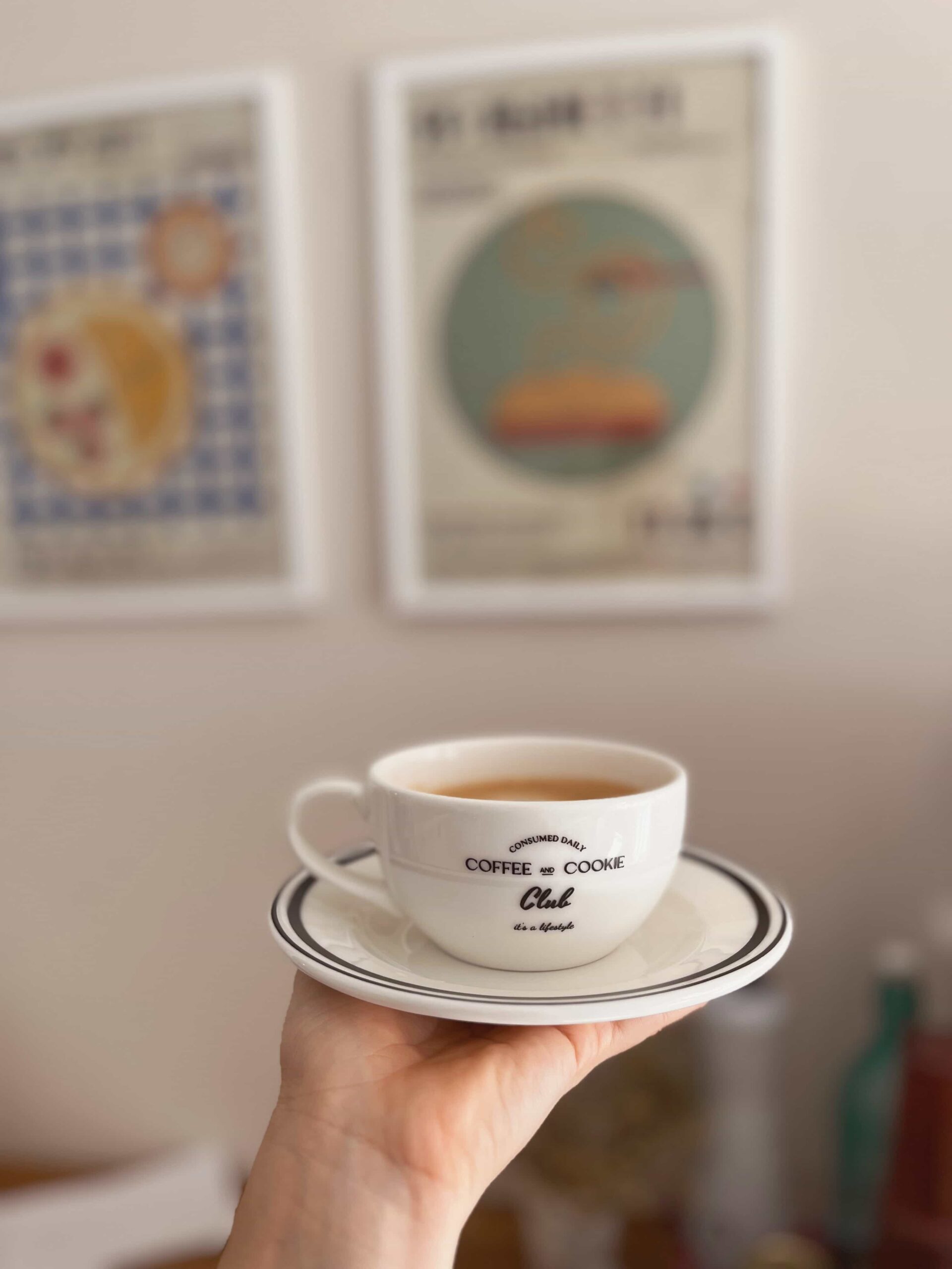 Coffee & Cookie Porselen Kahve & Çay Fincanı Ve Tabağı