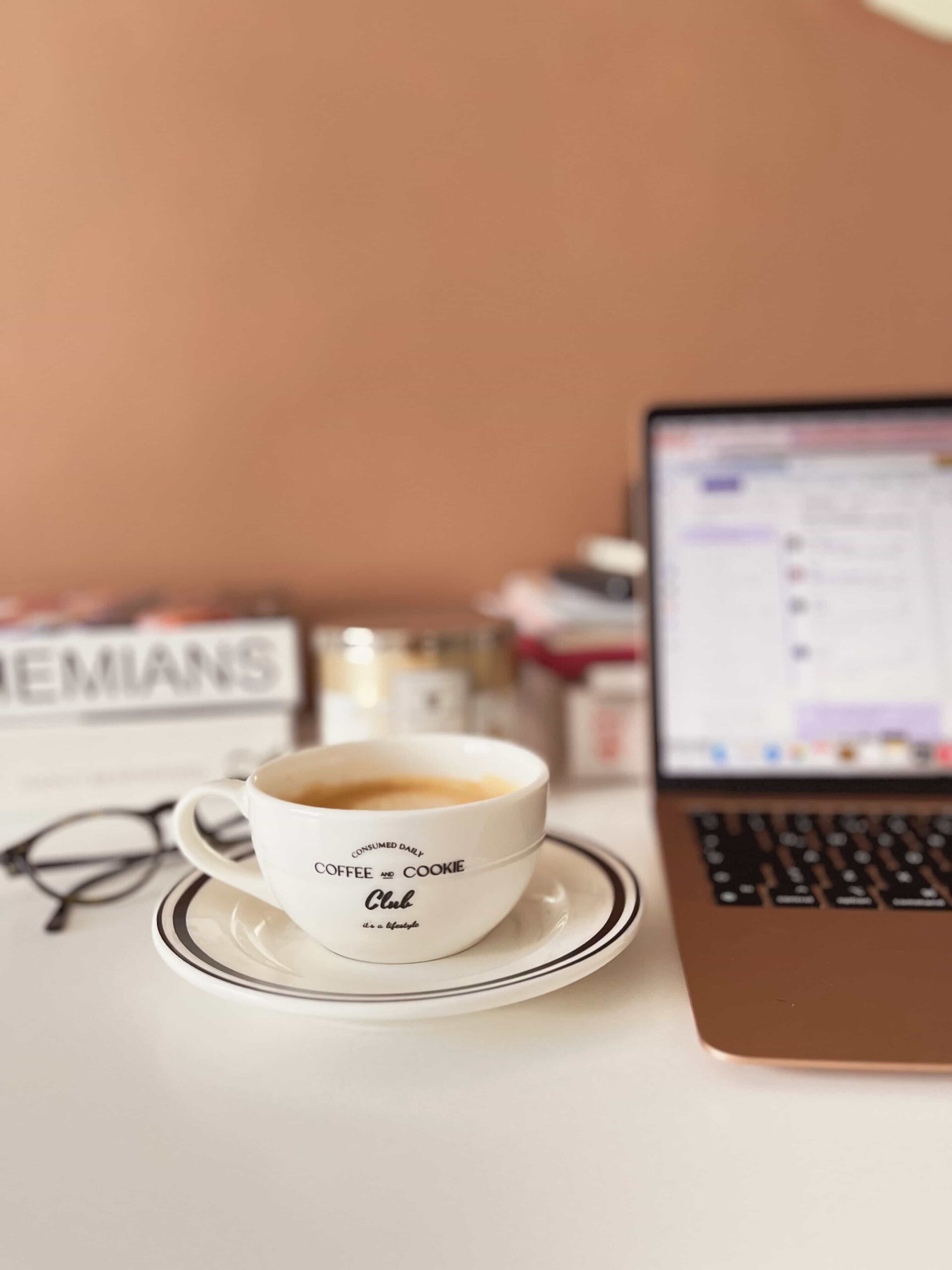 Coffee & Cookie Porselen Kahve & Çay Fincanı Ve Tabağı