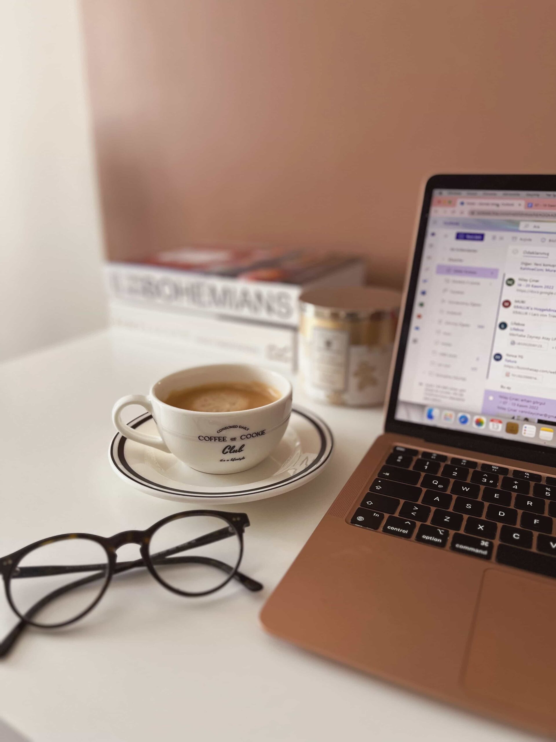 Coffee & Cookie Porselen Kahve & Çay Fincanı Ve Tabağı