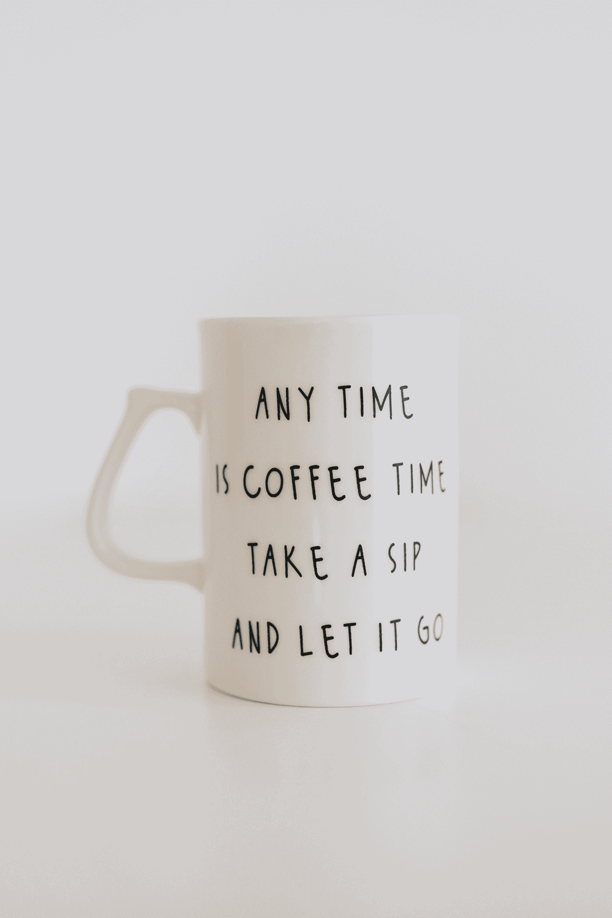 Coffee Time Mottolu Porselen Kupa