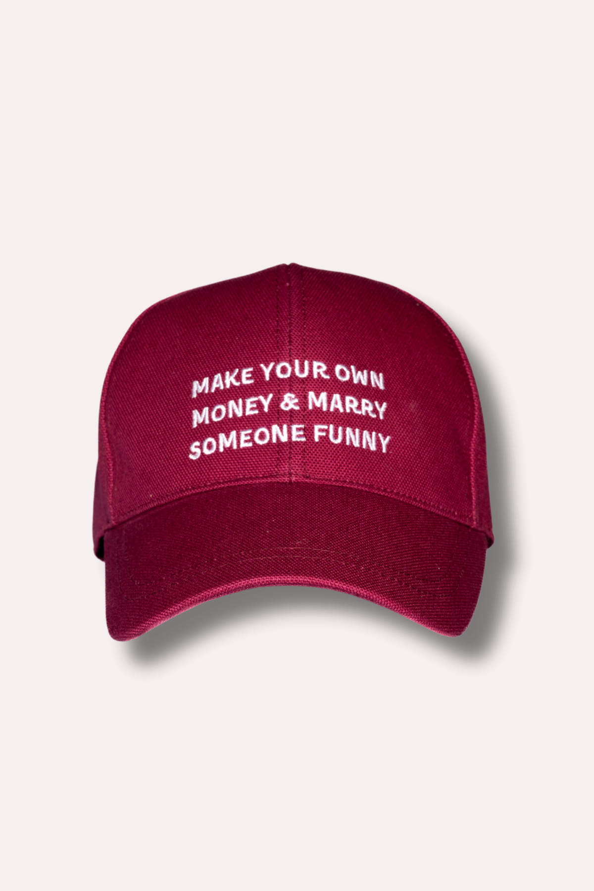Make Your Own Money Bordo Kanvas Kep Şapka