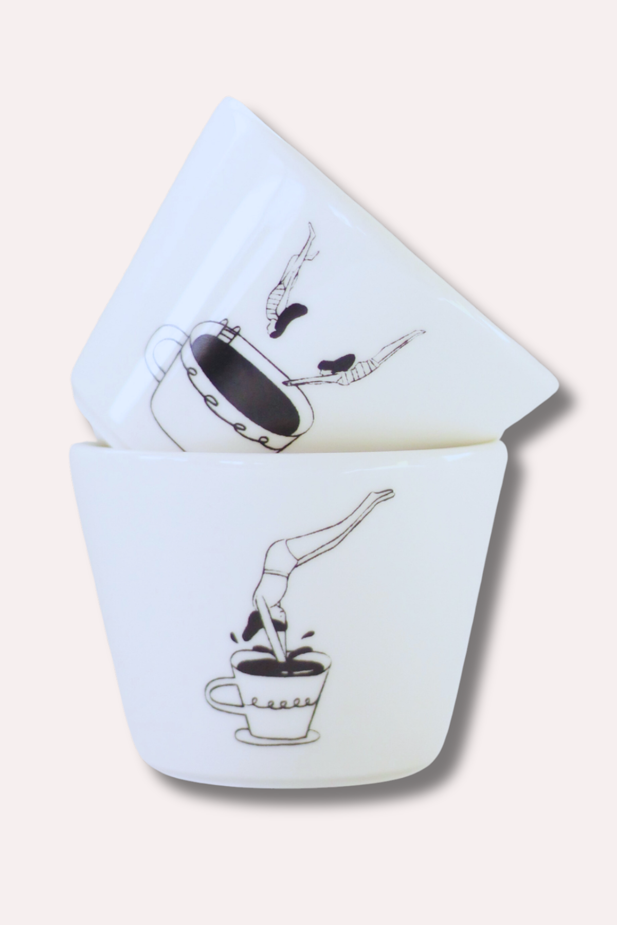 Coffee Club 2'li Kulpsuz Fincan Seti - 180 cc