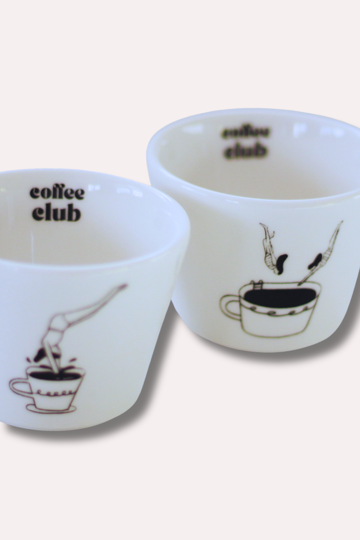 Coffee Club 2'li Kulpsuz Fincan Seti - 180 cc