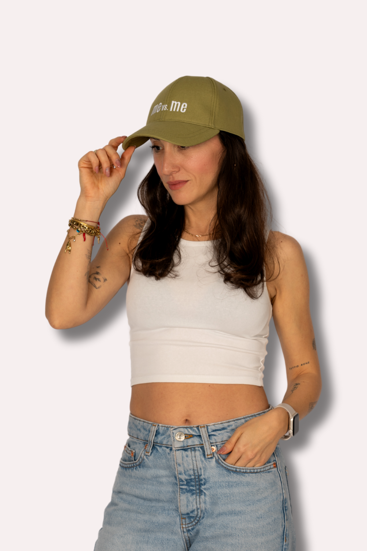 Me vs. Me Haki Yeşil Kanvas Kep Şapka