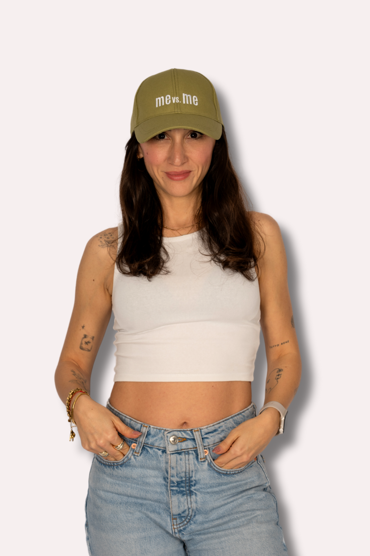 Me vs. Me Haki Yeşil Kanvas Kep Şapka