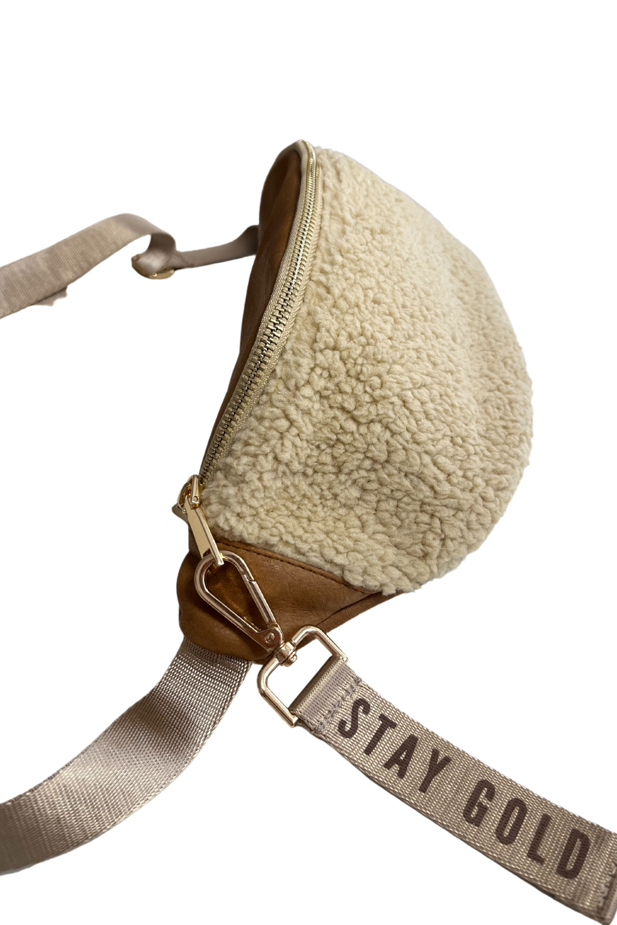 Stay Gold Teddy Crossbody Bel Çantası
